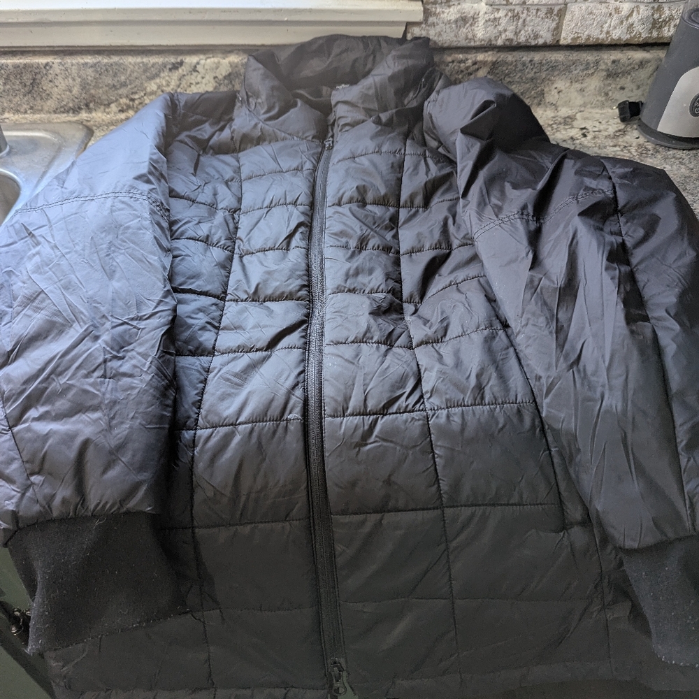Black puff jacket